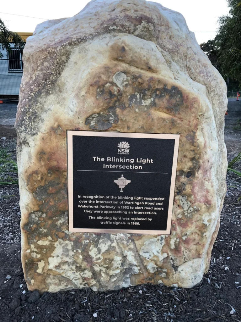 Blinking Light plaque